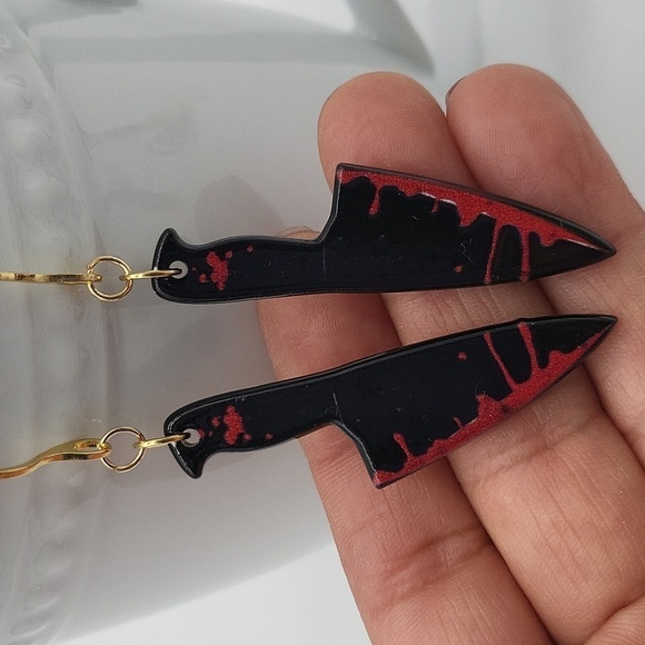 1923- Handmade Halloween Earrings NWT - Picture 3 of 6